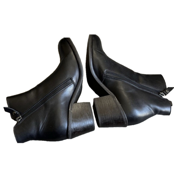 AGL ATTILIO GIUSTI LEOMBRUNI Ella Block Heel Bootie black boots size 37.5 - Picture 8 of 11